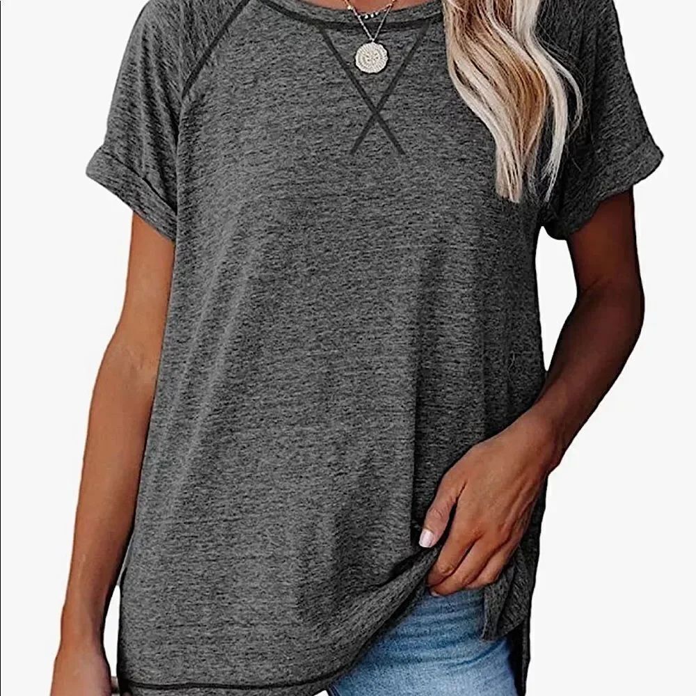 NWOT!! Dark Gray, Short-Sleeve, T-Shirt. Size Medium. - Picture 2 of 7